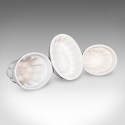 Set Of 3 Antique Jelly Moulds, English, Ceramic