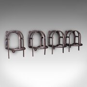 Set Of 4 Antique Crop Hanging Racks, English, Iron