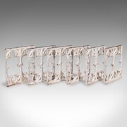 Set Of 6 Secret Garden Wall Panels, English, Iron