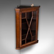 Small Antique Corner Cabinet, English, Display