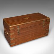 Small Antique Display Chest, Indian, Teak, Trunk