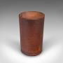 Small Antique Jacquet Dice Pot , French, Leather