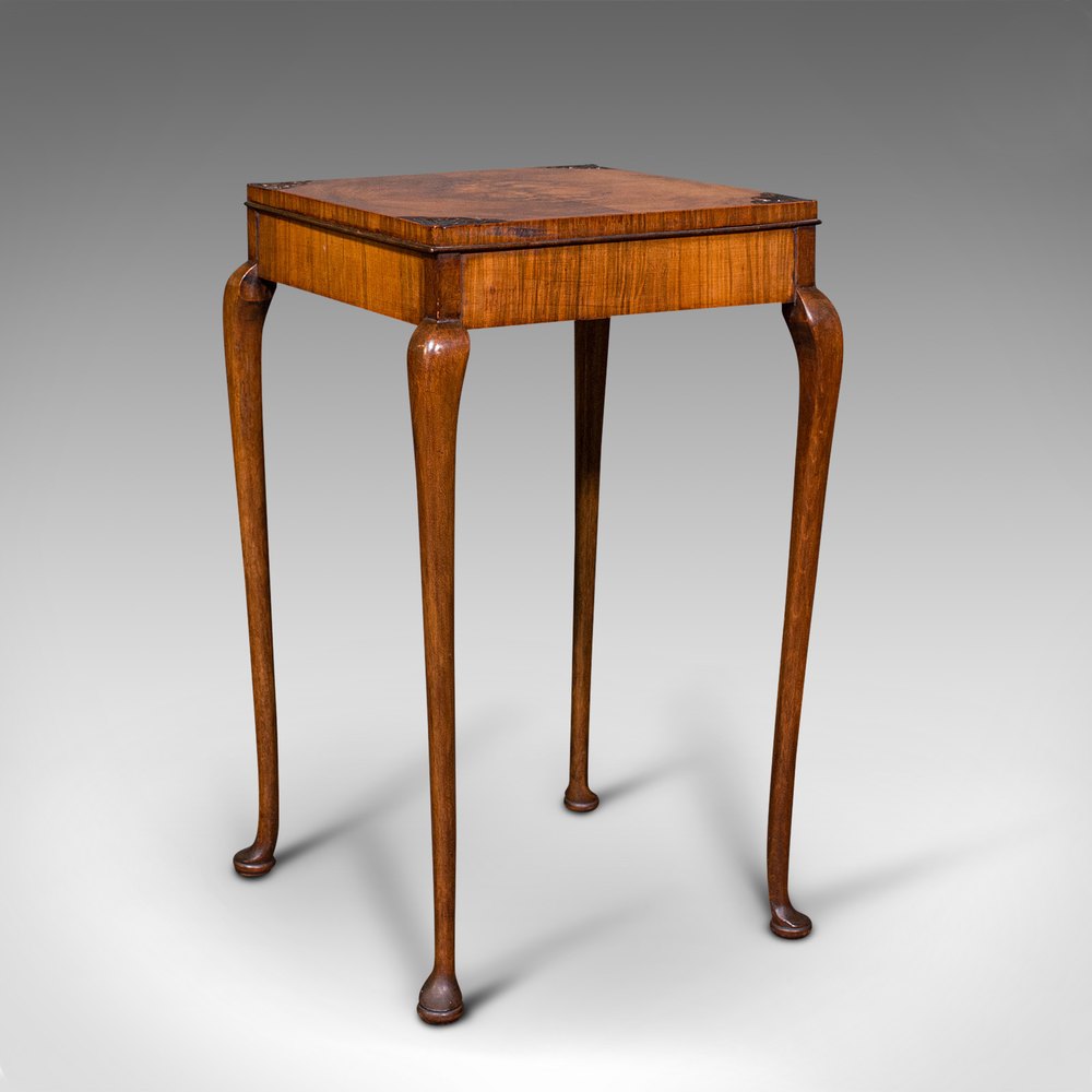 Small Vintage Lamp Table, English, Walnut, Side Antiques Atlas