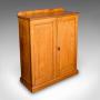 Tall Antique Side Cabinet, English, Ash, Cupboard