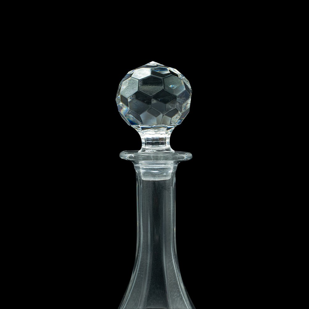 Antiques Atlas Tall Vintage Port Decanter, English, Cut Glass