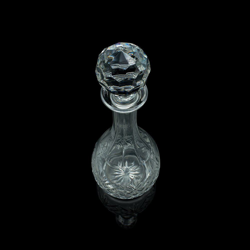 Antiques Atlas Tall Vintage Port Decanter, English, Cut Glass