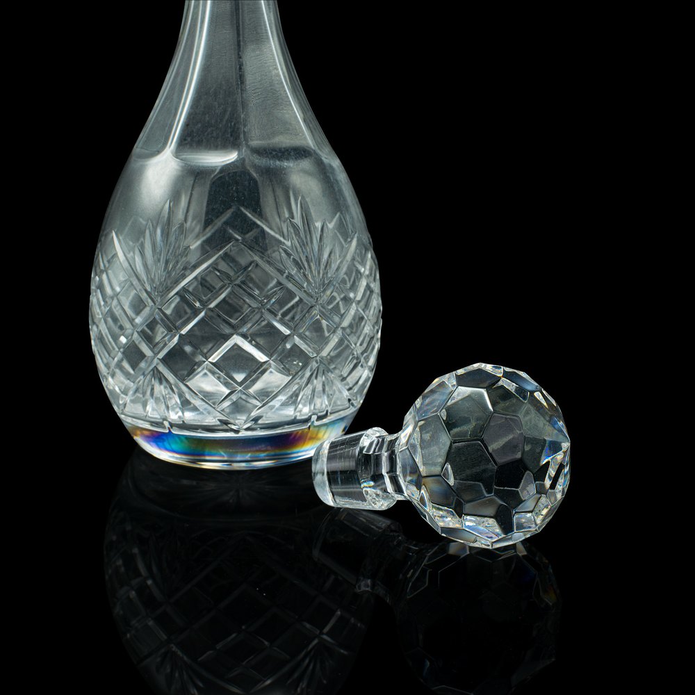 Antiques Atlas Tall Vintage Port Decanter, English, Cut Glass