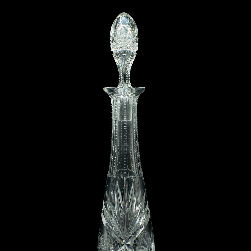 Antiques Atlas Tall Vintage Spirit Decanter, English, Cut Glass