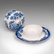 Vintage Butter Dish, English, Ceramic, Countertop