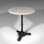 Vintage Cafe Table, French, Marble, Cast Iron