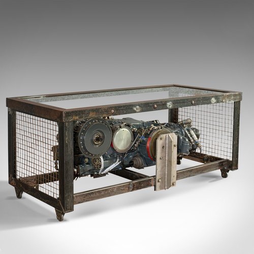 vintage coffee table raf tornado aviation gearbox