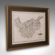 Vintage County Map of Cheshire English John Cary