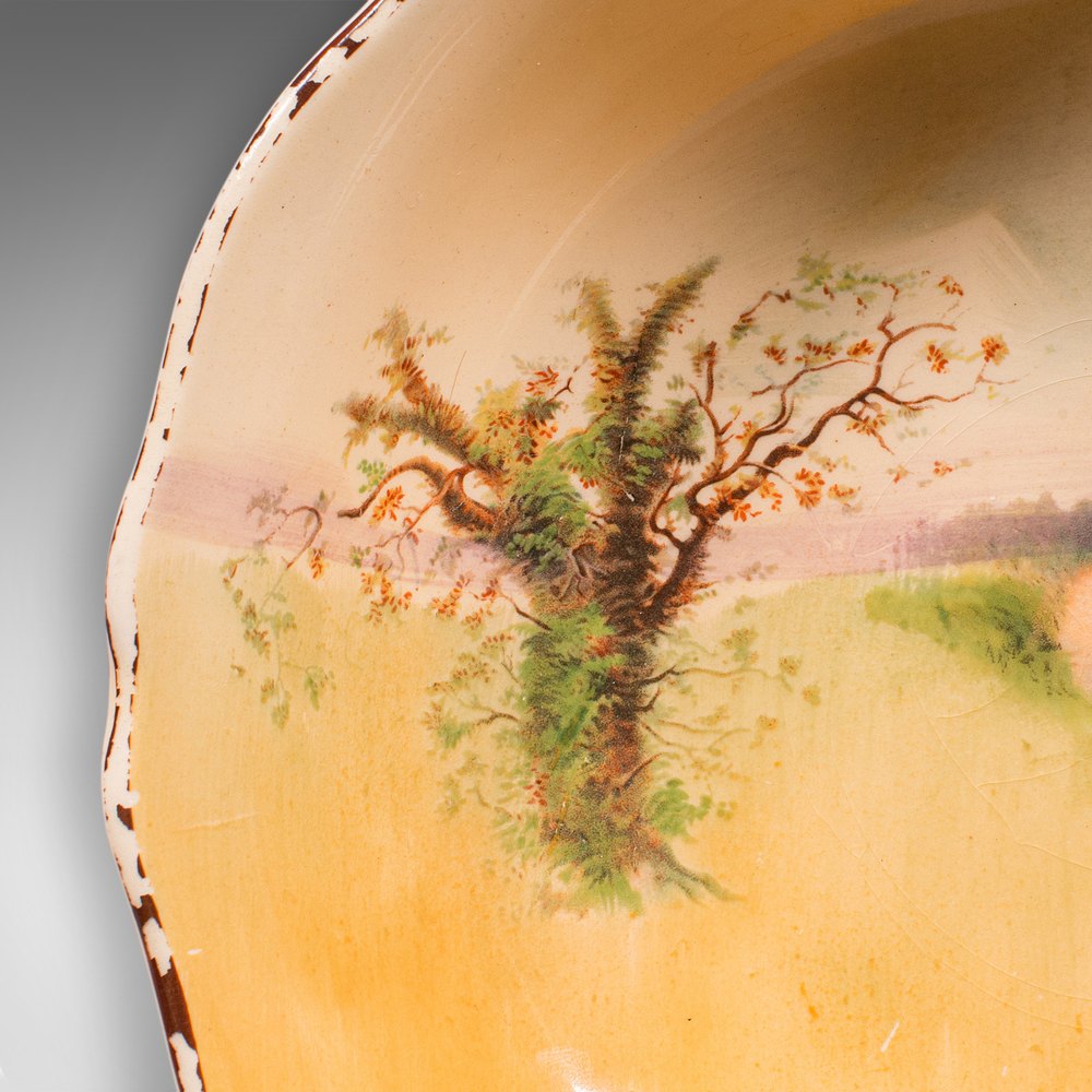 Antiques Atlas Vintage Decorative Footed Bowl, English, Ceramic