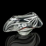 Vintage Display Bowl, Continental, Art Glass