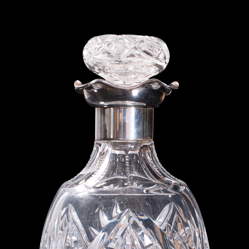 Antiques Atlas Vintage Drinks Decanter, German, Cut Glass, C.1970