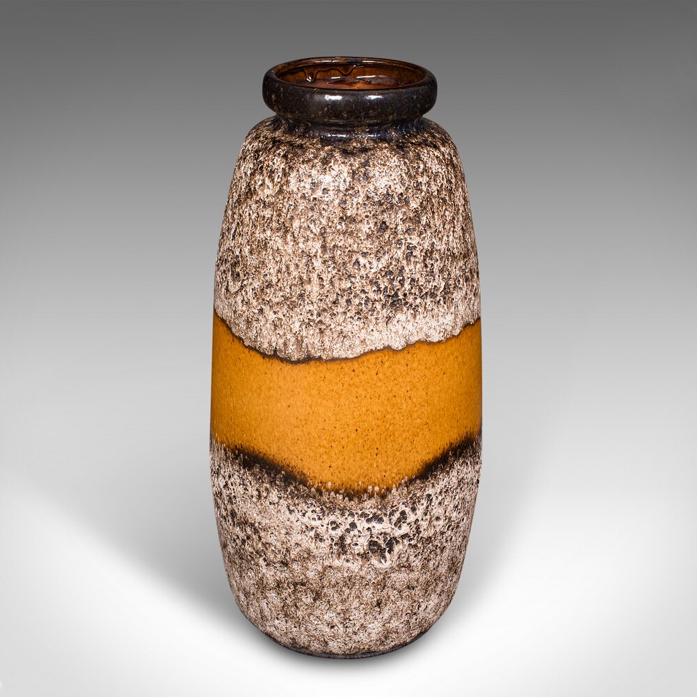 Antiques Atlas - Vintage Fat Lava Vase, German, Ceramic as272a7122