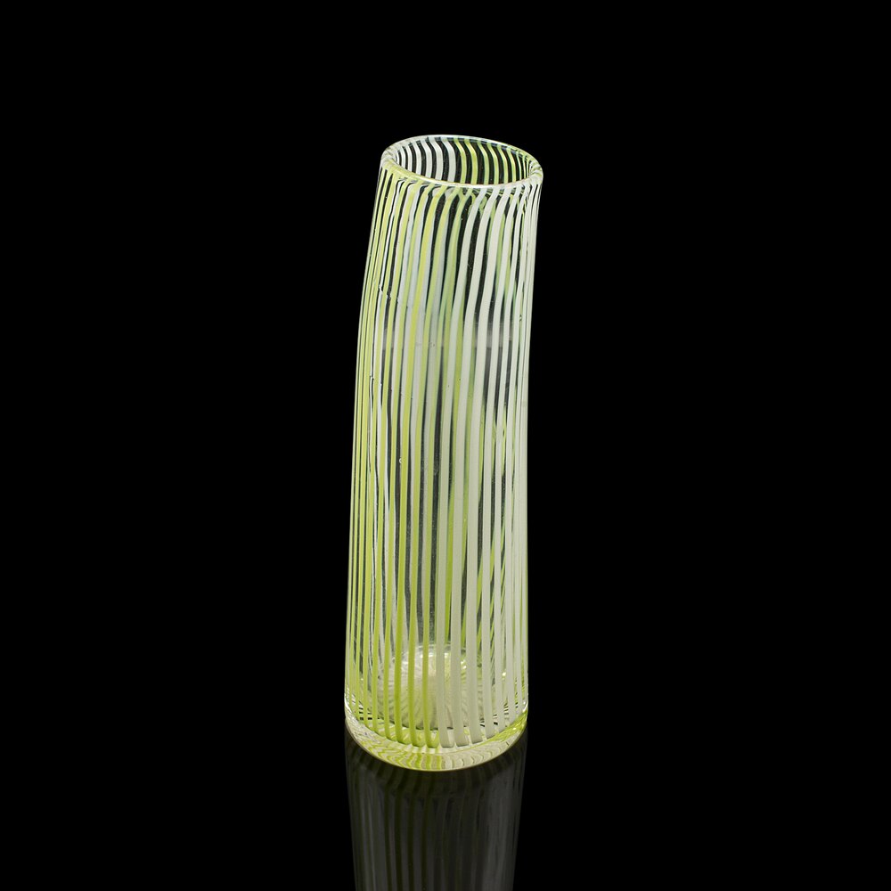 Antiques Atlas - Vintage Filigrana Vase, Italian Art Glass