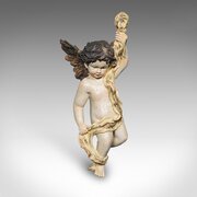 Vintage Flying Cherub, Italian, Plaster, Classical