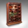 Vintage Glazed Display Cabinet, Chinese, Walnut