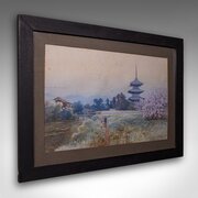 Vintage Landscape Painting, Japanese School