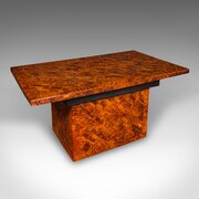 Vintage Marquetry Coffee Table, English, Burr Yew