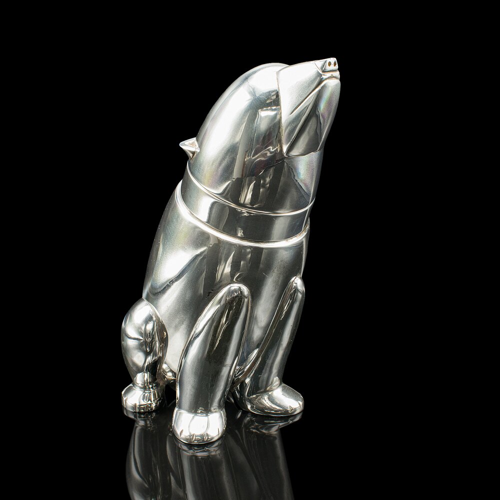 レストレーション　ハードウェア　MCM カクテルシェーカー　Polar Bear Antiques Atlas - Vintage Polar Bear Cocktail Shaker, American
