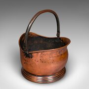 Vintage Regimental Mess Coal Bucket, English