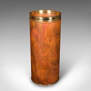 Vintage  English, Copper, Brass, Umbrella-Stick Stand