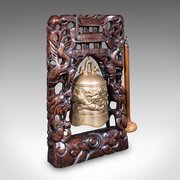Vintage Tea Gong Oriental Bronze Dinner Bell