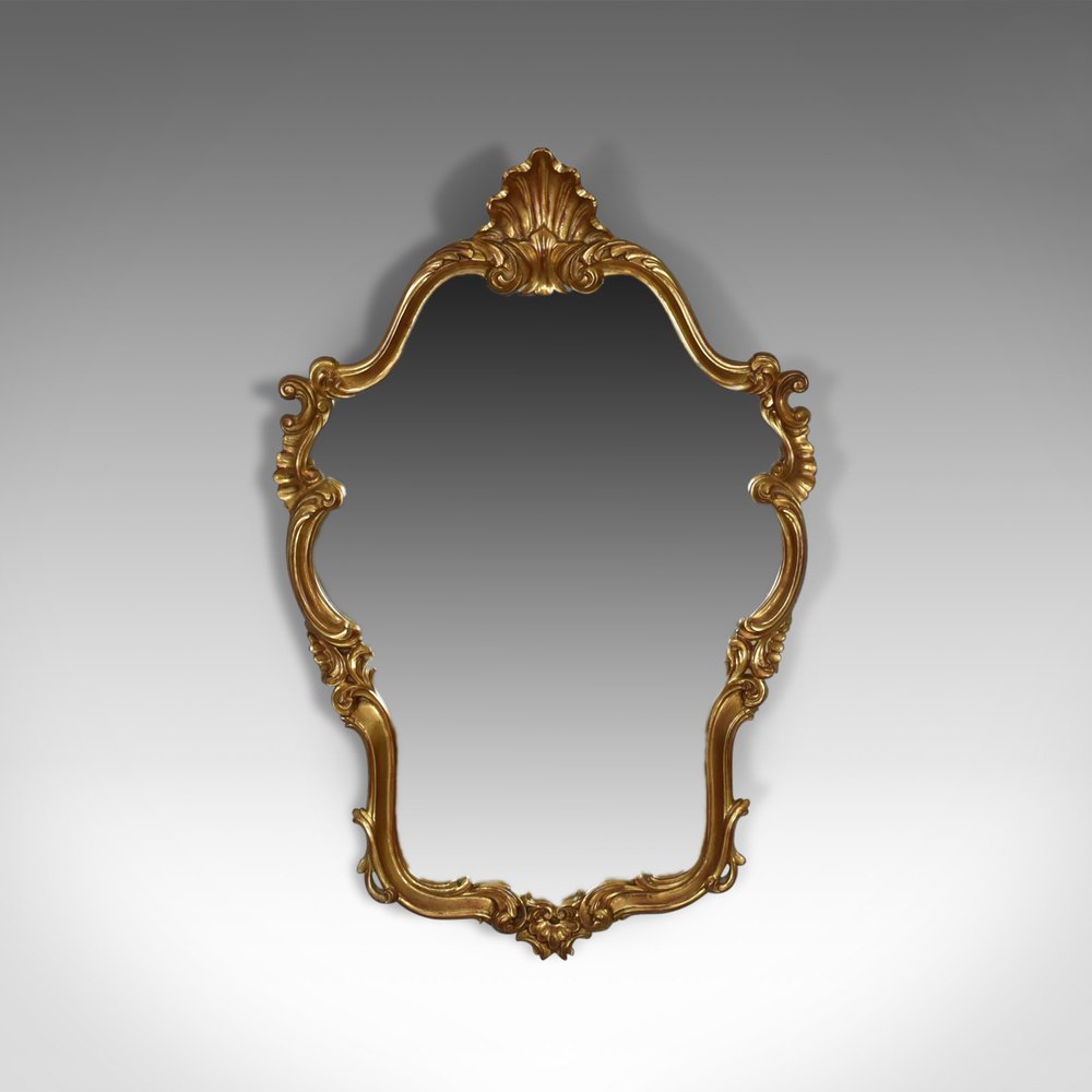 Vintage Wall Mirror Victorian Rococo Revival