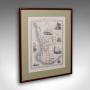 Vintage Western Australia Map, Framed Tallis Print