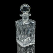 Vintage Whiskey Decanter, English, Crystal Glass
