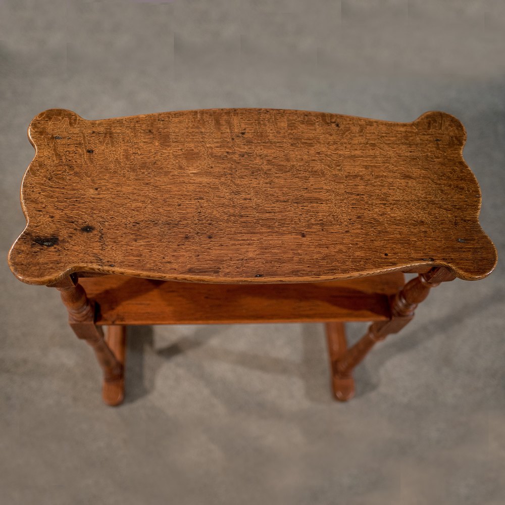Antique Narrow Side Table Reading Stand Quality Oak Antiques Atlas