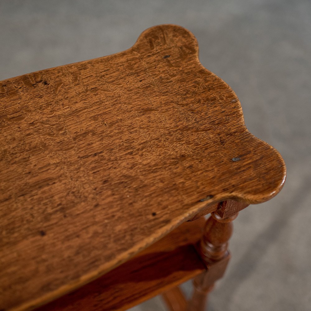 Antique Narrow Side Table Reading Stand Quality Oak Antiques Atlas