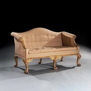 George II Giltwood Sofa On Lion Mask Hairy Paw Feet