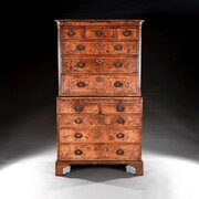 George I Period Walnut Chest On Chest Or Tallboy O