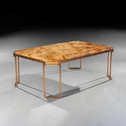 Mid Century Italian Gilt Brass Coffee Table 