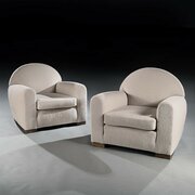 Pair Of Mid 20th Century French Club Armchair