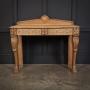 Antique Carved Bleached Oak Console Table