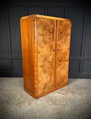 Art Deco Walnut Compactum Wardrobe