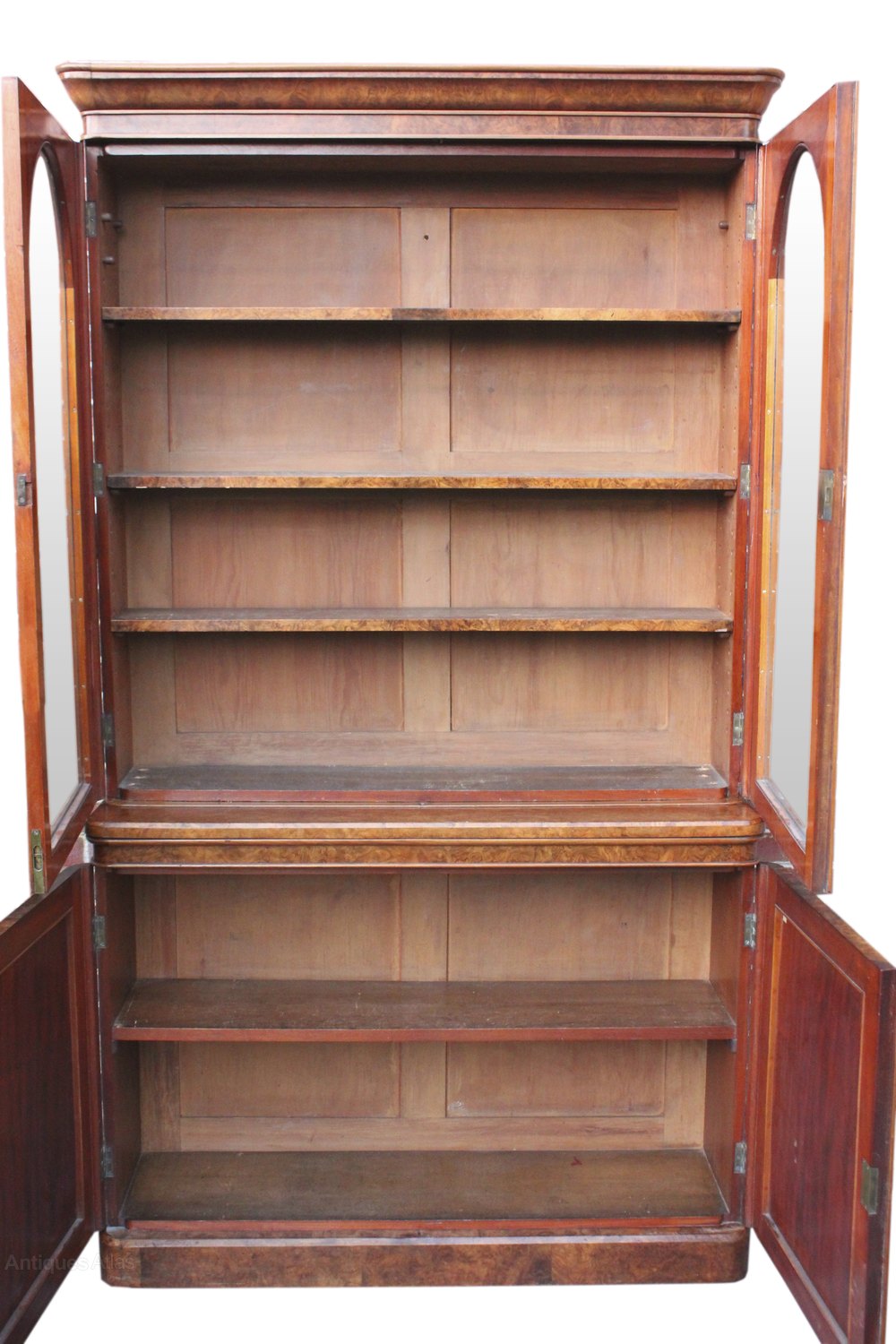 Burr Walnut Bookcase Antiques Atlas