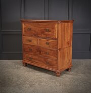 Camphor Wood Military Campaign Secretaire Chest