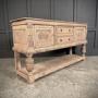 Carved Bleached Oak Sideboard