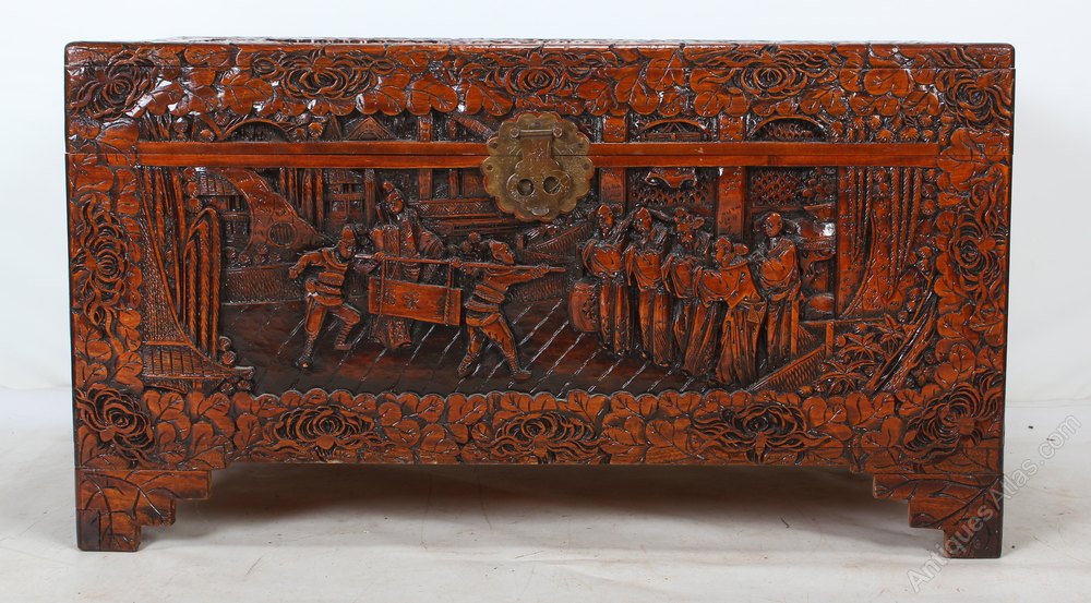 Carved Chinese Blanket Box Antiques Atlas