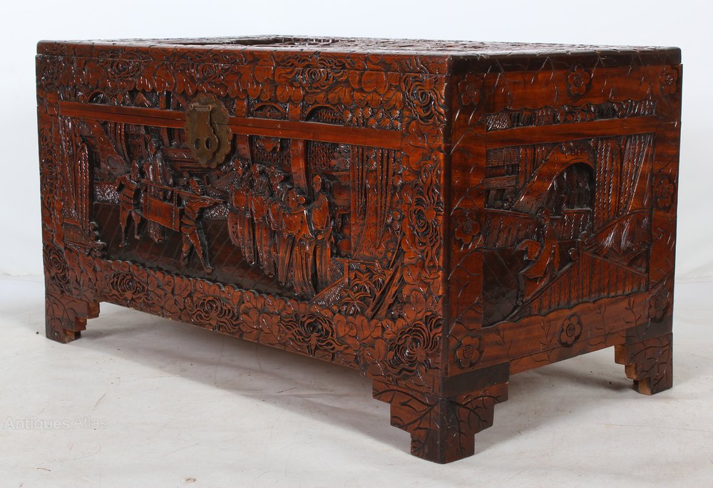 Carved Chinese Blanket Box Antiques Atlas
