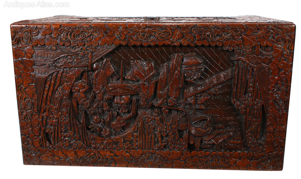 Carved Chinese Blanket Box Antiques Atlas
