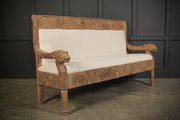 Carved Oak Bench