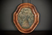 Elizabethan Tapestry In Queen Anne Walnut Frame