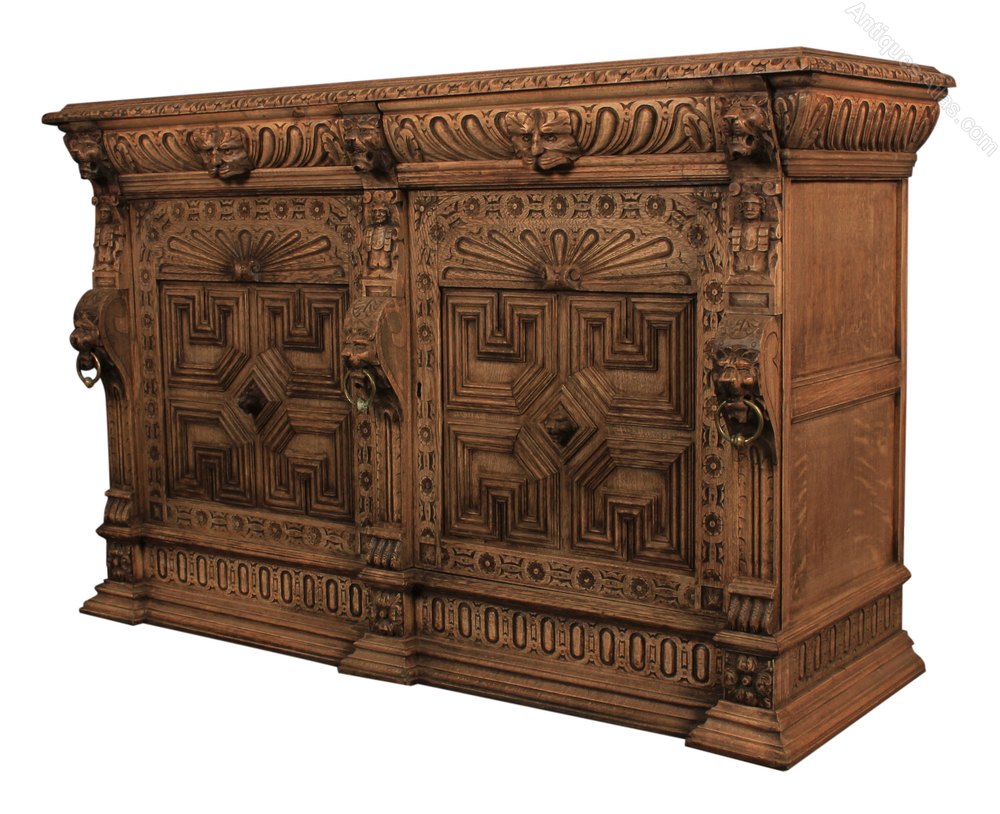 French Bleached Oak Carved Sideboard Antiques Atlas
