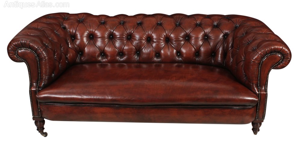 Victorian Leather Sofa Urban Home Designing Trends Genuine Victorian Leather Chesterfield Sofa Antiques Atlas Rh Com Tufted Kacper